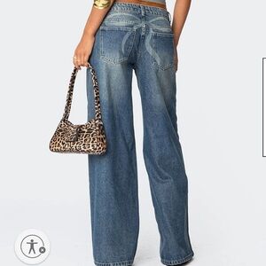 Edikted vyxen low rise wide leg jean size small